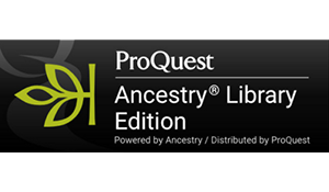 Ancestry Library Edition Logo with black background
